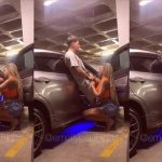 Emelly Baianinha chupando e cavalgando no pau do Paccoo em transa safada no estacionamento