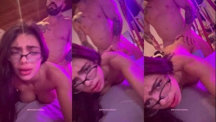 Brenda Trindade delirando de prazer com uma foda selvagem no chalé