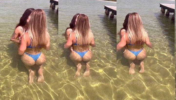 Carol Francci dando uma mamada e metendo gostoso com o marido da Débora Peixoto