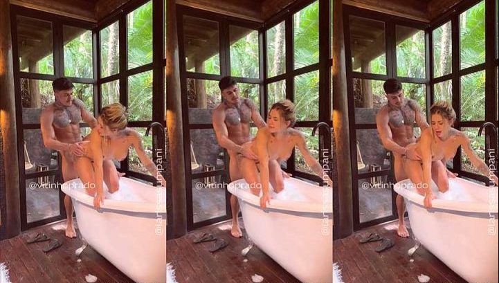 Larissa Sumpani trepando na banheira com o sacana do Vitinho Prado