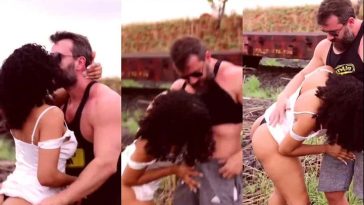 Putaria com a Amanda Luz mamando e transando na beira da estrada